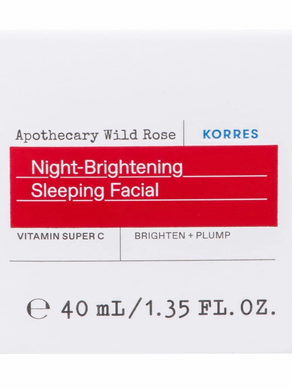 KORRES Apothecary Wild Rose Night-Brightening Sleeping Facial 40ml
